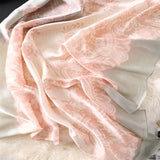 Écharpe en soie élégante à la mode pour femmes, filles, 90 x 180