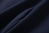 Ruffled Hem Blazers Splicing Chiffon Sleeve and Pants Two-piece Set Blue
