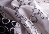 Écharpe longue en soie à contraste de mode pour femme, fille, 90 x 180