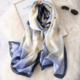 Vogue Silkly Scarf for Women Lightweight Classical Shawl Wraps Holiday Scarf Gift Scarves Women