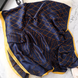 Bufanda de seda de moda para mujer, damas, niñas, 90 x 180