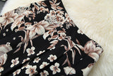 Elegant Printing Single Button Elastic Waist Suit Mini Pleated Skirt Two-piece Set