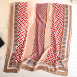 Écharpe en soie chaude à la mode pour femme, dames, filles, 90 x 180