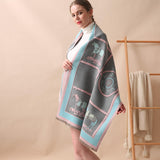 Tassel Casual Scarf for Women Thick Scarves