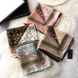 Elegant Print Silk Scarf Silky Shawl Wrap for Women Ladies Girls 90x180