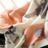 Fashion Simple Geometric Silk Scarf Shawl Wrap for Women Ladies Girls 90x180