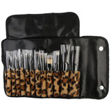 12pcs Leopard Makeup Brush Sets Cosmetic Brush Leopard Bag