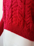 Casual Twist Bat Sleeve Crop Knitting Sweater