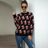 Suéter navideño de manga larga de Papá Noel 