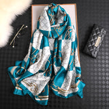 Vogue Silkly Scarf for Women Lightweight Classical Shawl Wraps Holiday Scarf Gift Scarves Women