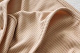 Minivestidos de suéter de un hombro de punto 