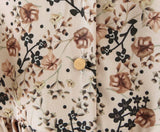 Blusas florales de un solo pecho con volantes y cuello en V Camisas