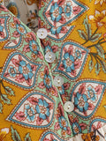 Mini-robes florales à volants et à col en V Boho Bohemia