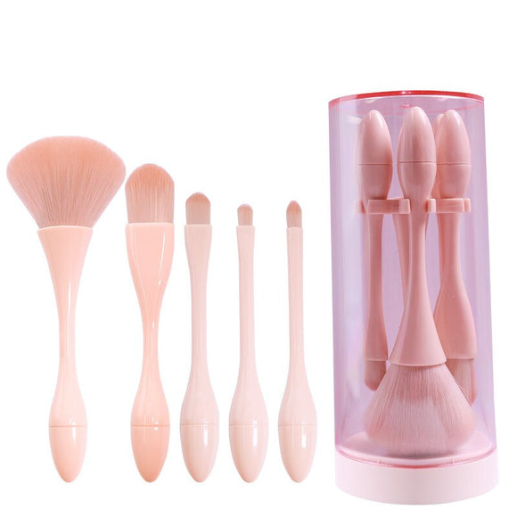 5pcs Makeup Brushes Set for Blush Foundation Eyebrow Eyeshadow Perfect Gift for Sister Girlfriend