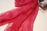 Real Silk Wool Long Scarf Shawl 90x200