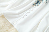 Elegant Floral Print Lantern Sleeve Shirt Belt Shorts Two-piece Set