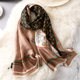 Écharpe Vogue pour femme châle enveloppe cadeau de vacances foulards floraux femmes