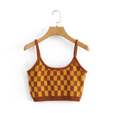 Single-breasted Vest Cardigans Sweaters Outerwear Tank Tops Two-piece Set