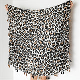 Bufanda larga infinita con estampado de leopardo, chal envolvente para mujeres, damas y niñas, 4 colores