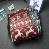 Christmas Elk Snowflake Knitting Long Scarf Casual Travel Warm Couple Scarves Shawls 190x33cm Scarf enjoy life creative 