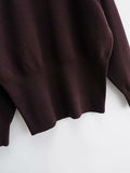 Empalme negro Sudaderas de gran tamaño Falda ajustada Vestidos a media pierna Dos piezas