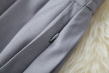 Cintura elástica con cordones falda irregular Blazers traje conjunto de dos piezas